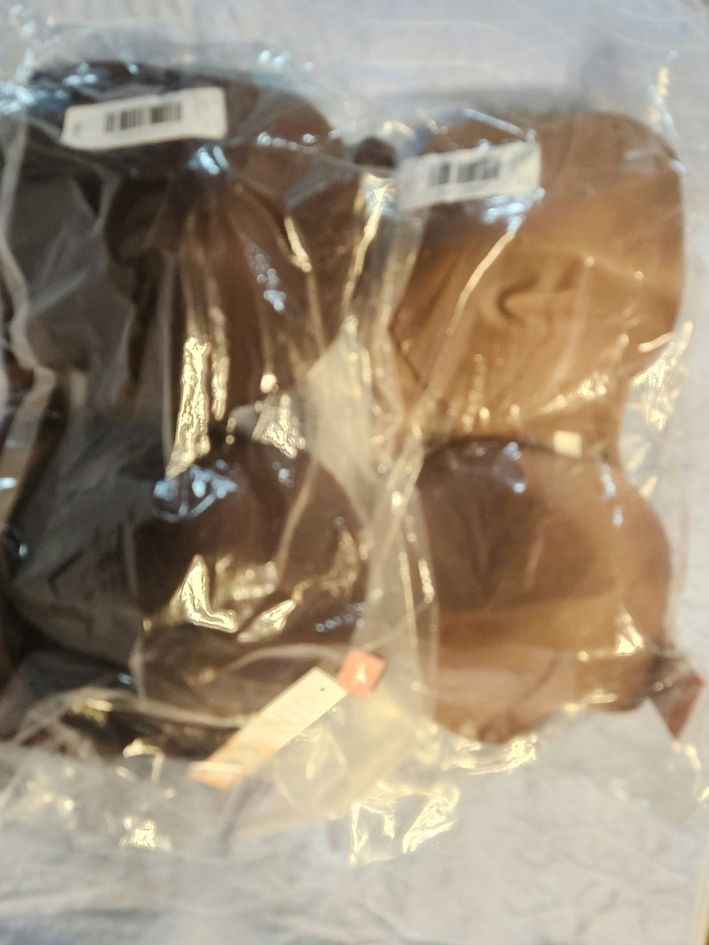 Cacique Underwire Bra — Dark Brown & Tan. 2pc Size 38DDD - Picture 7 of 8